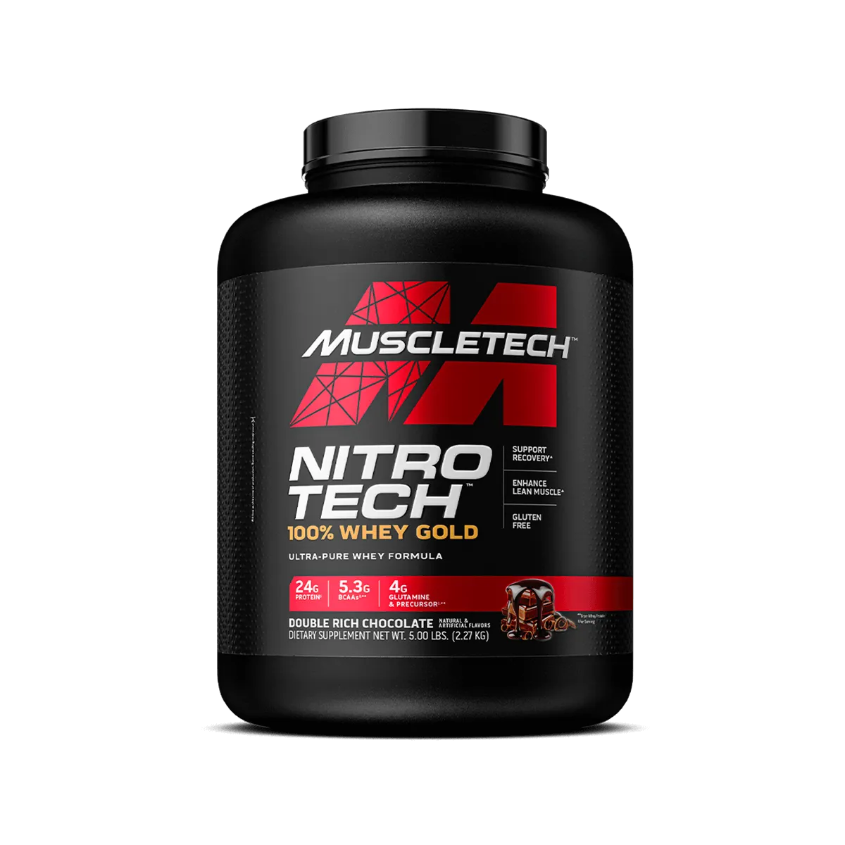 MuscleTech Nitro Tech 100% Whey Gold Whey Protein French Vanilla Cream 2 lb zuckerarm