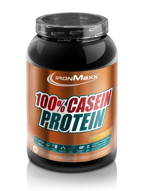 Iron Maxx 100% Casein Protein Orange Maracuja 750g Slow