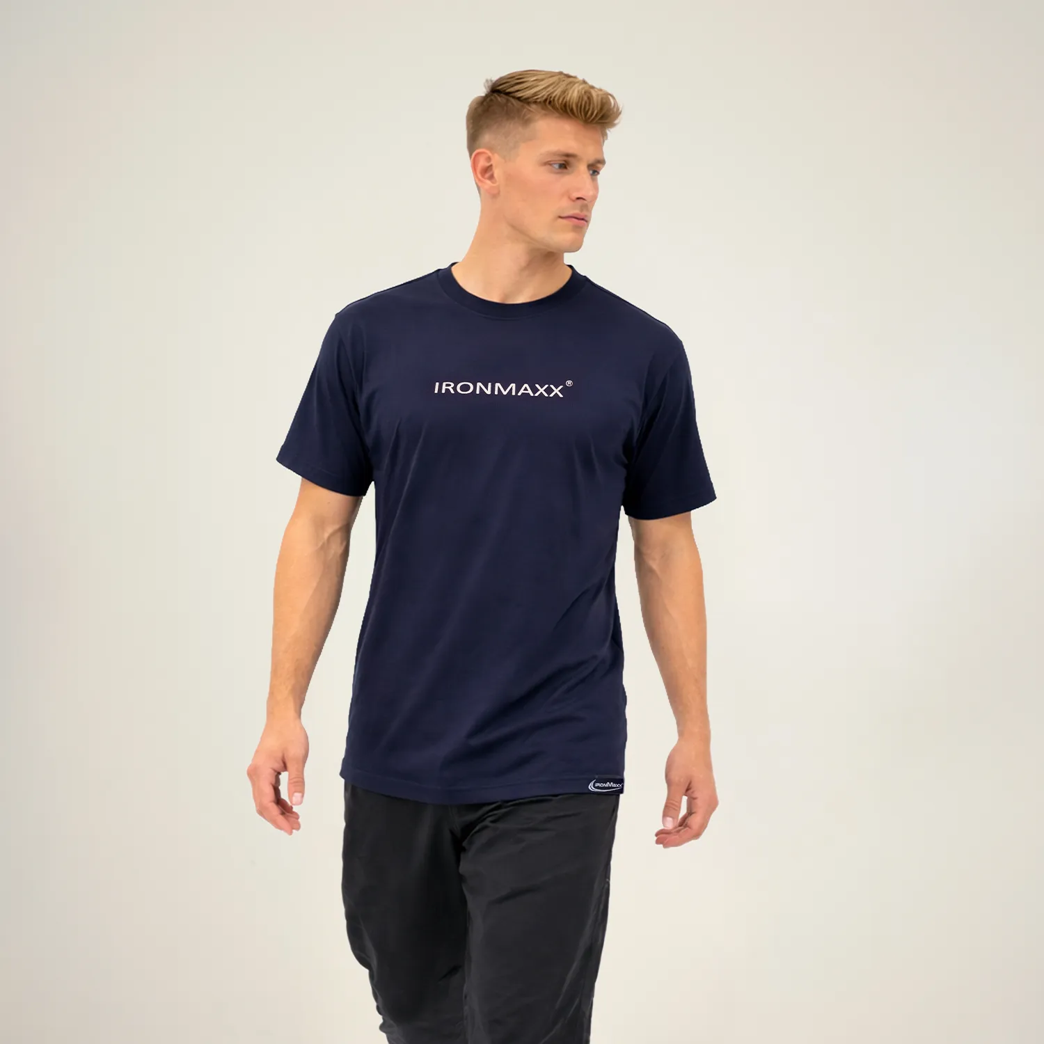 Iron Maxx Herren T-Shirt Dunkelblau Größe L weiche Passform
