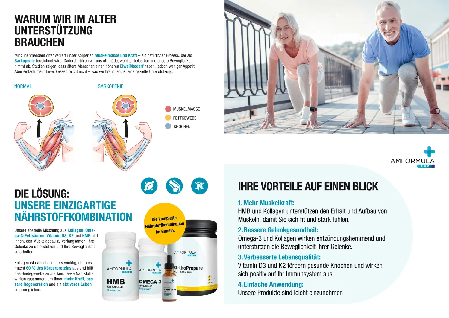 AMSPORT AMFORMULA OrthoPREPARE Collagen Plus Kollagen Kirsche Grapefruit