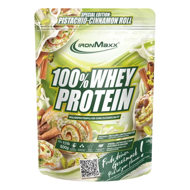 Iron Maxx 100% Whey Protein 500g Pistachio Cinnamon Roll