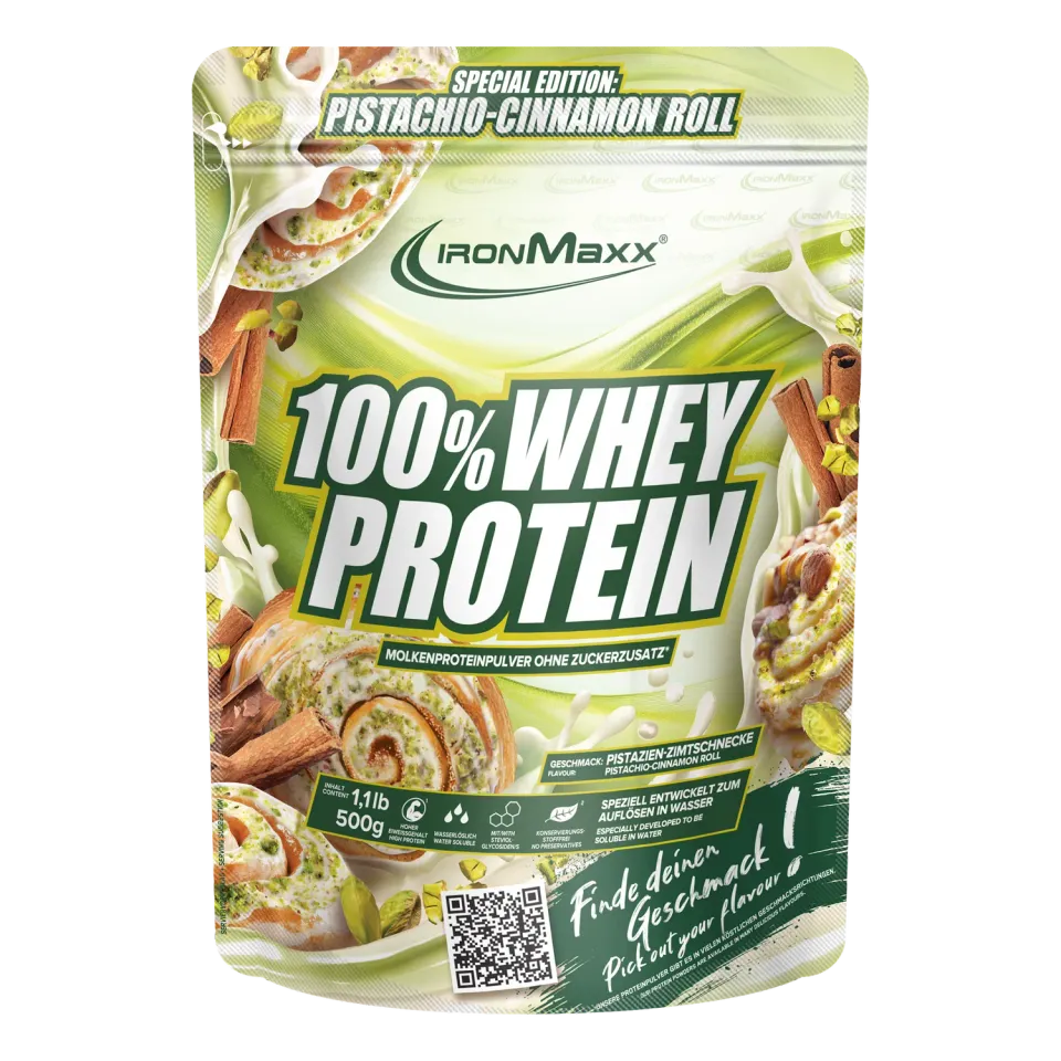 Iron Maxx 100% Whey Protein 500g Pistachio Cinnamon Roll