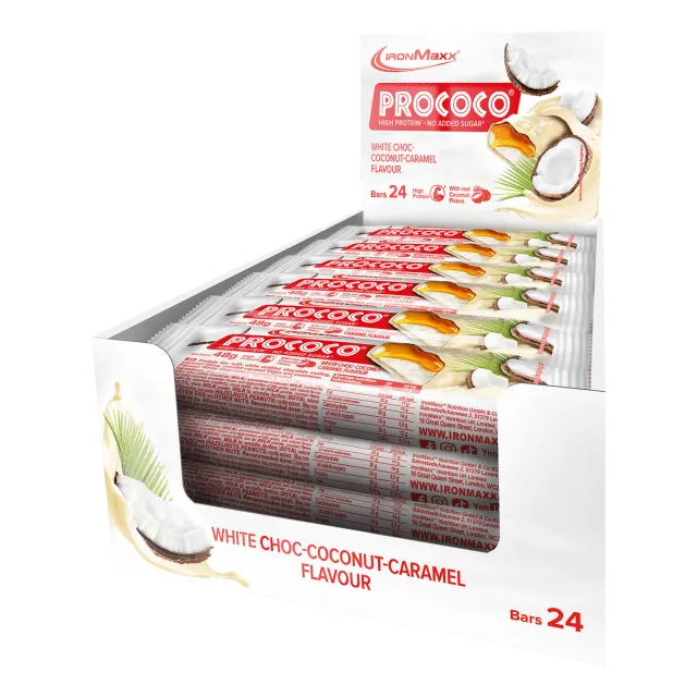 Iron Maxx Prococo Proteinriegel 24x48g White Choc Kokos