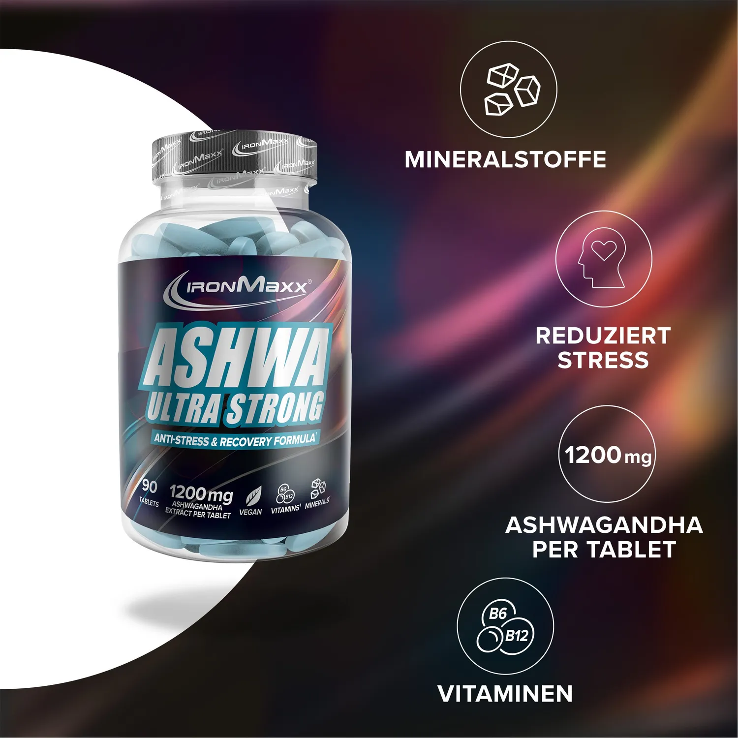 Iron Maxx Ultra Strong Ashwagandha Tabletten 90 Stk stark