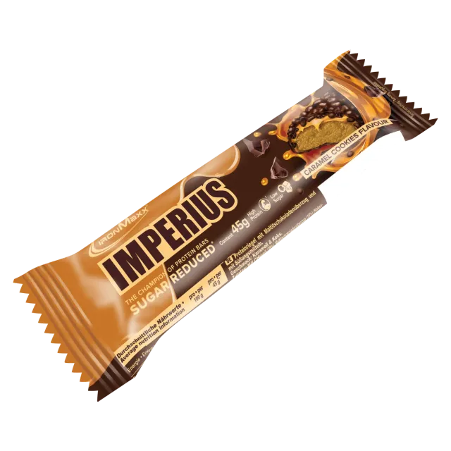 Iron Maxx Imperius Proteinriegel 45g Caramel Cookie zuckerarm