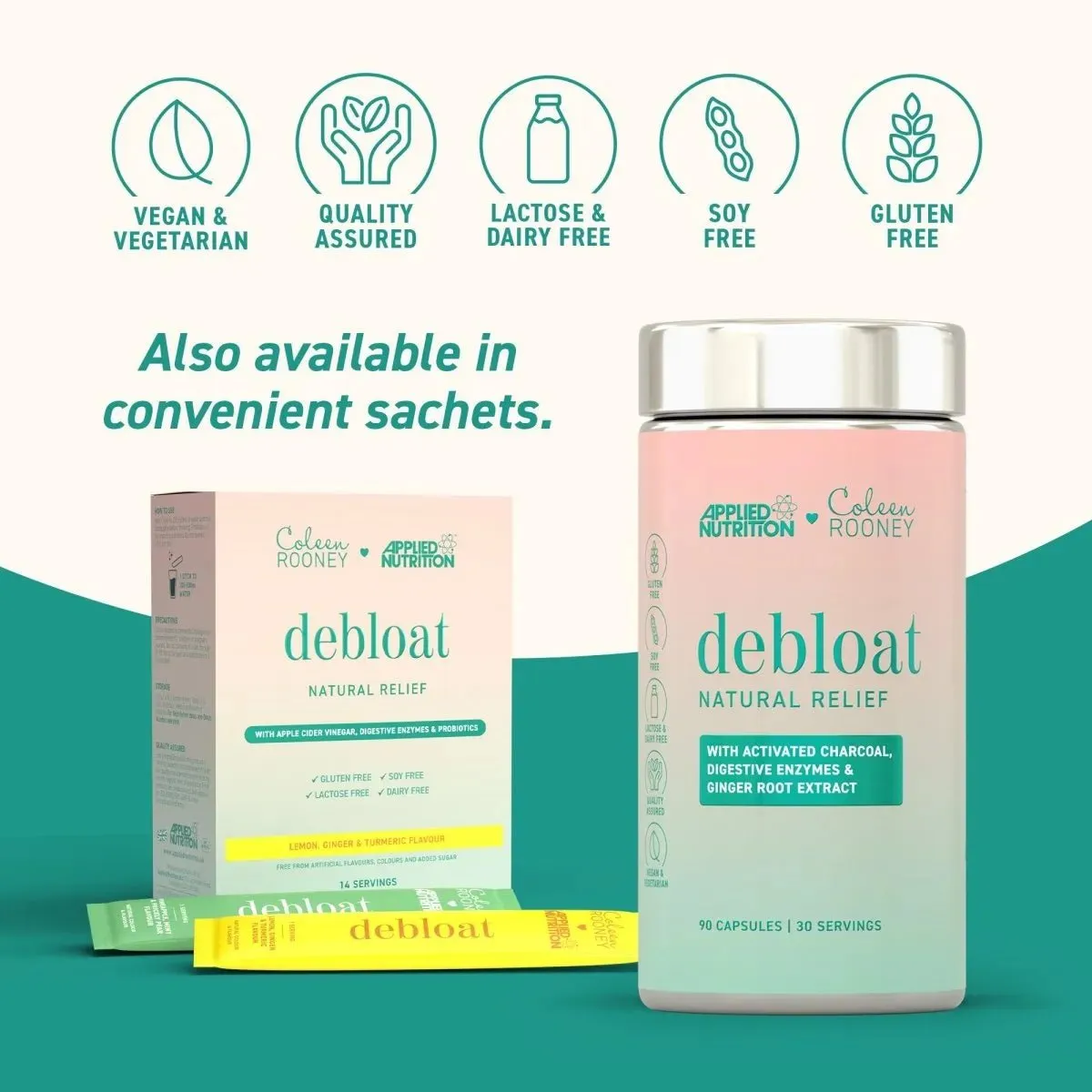 Applied Nutrition Coleen's Debloat Pulver 14 Sticks Zitrone