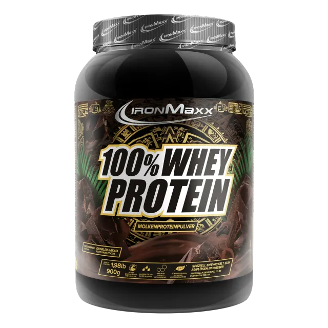 Iron Maxx 100% Whey Protein Pulver 900g Pure Dark Cocoa