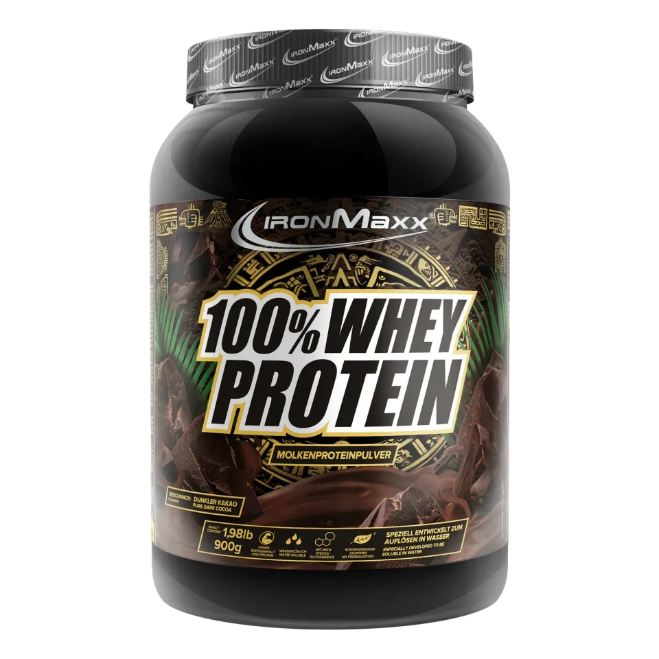 Iron Maxx 100% Whey Protein Pulver 900g Pure Dark Cocoa