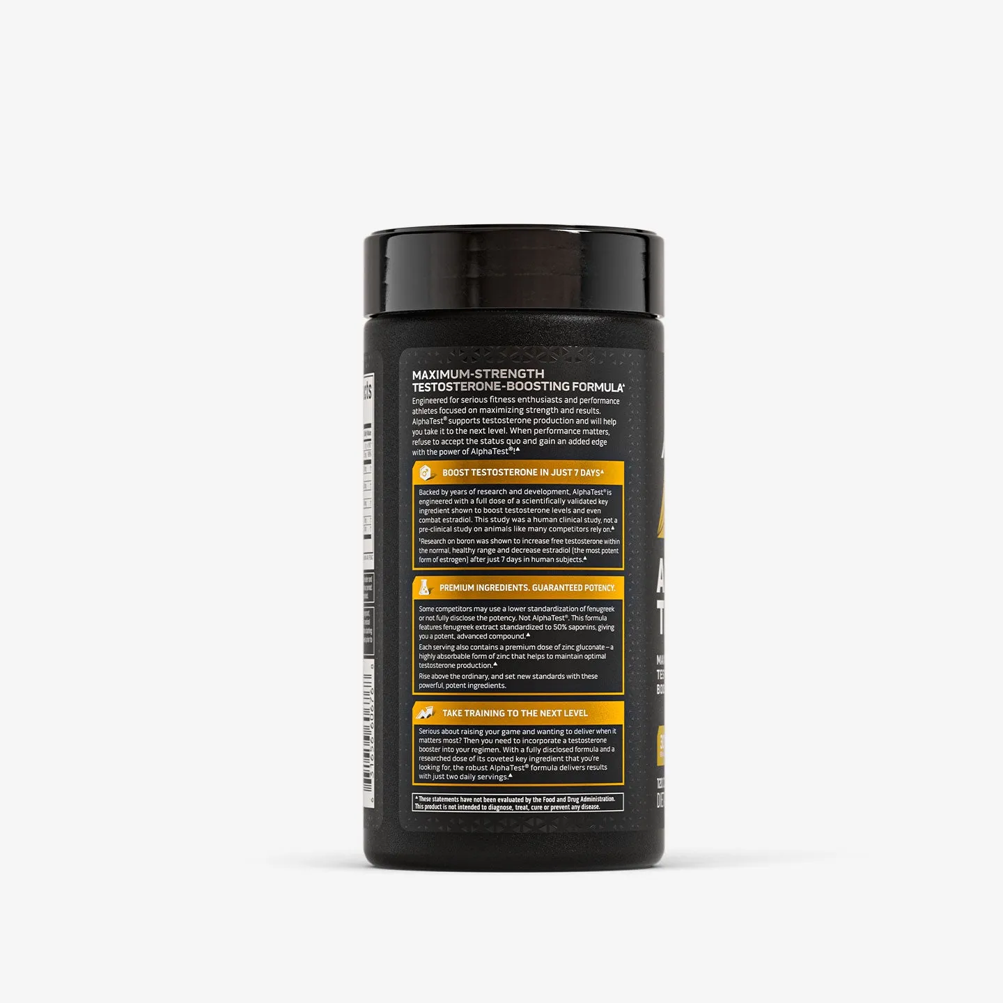 MuscleTech AlphaTest 120 Kapseln Testosteron-Supplement