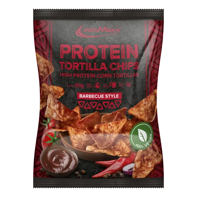 Iron Maxx Protein Tortilla Chips 1.0 (60g) - Barbecue Style vegan