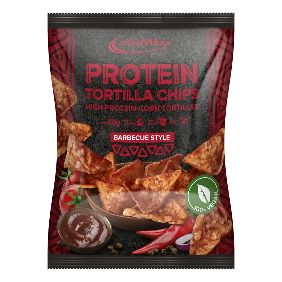 Iron Maxx Protein Tortilla Chips 1.0 (60g) - Barbecue Style vegan
