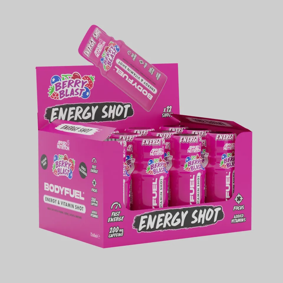 Applied Nutrition BodyFuel Energy Shots Orange 12x60ml Koffein