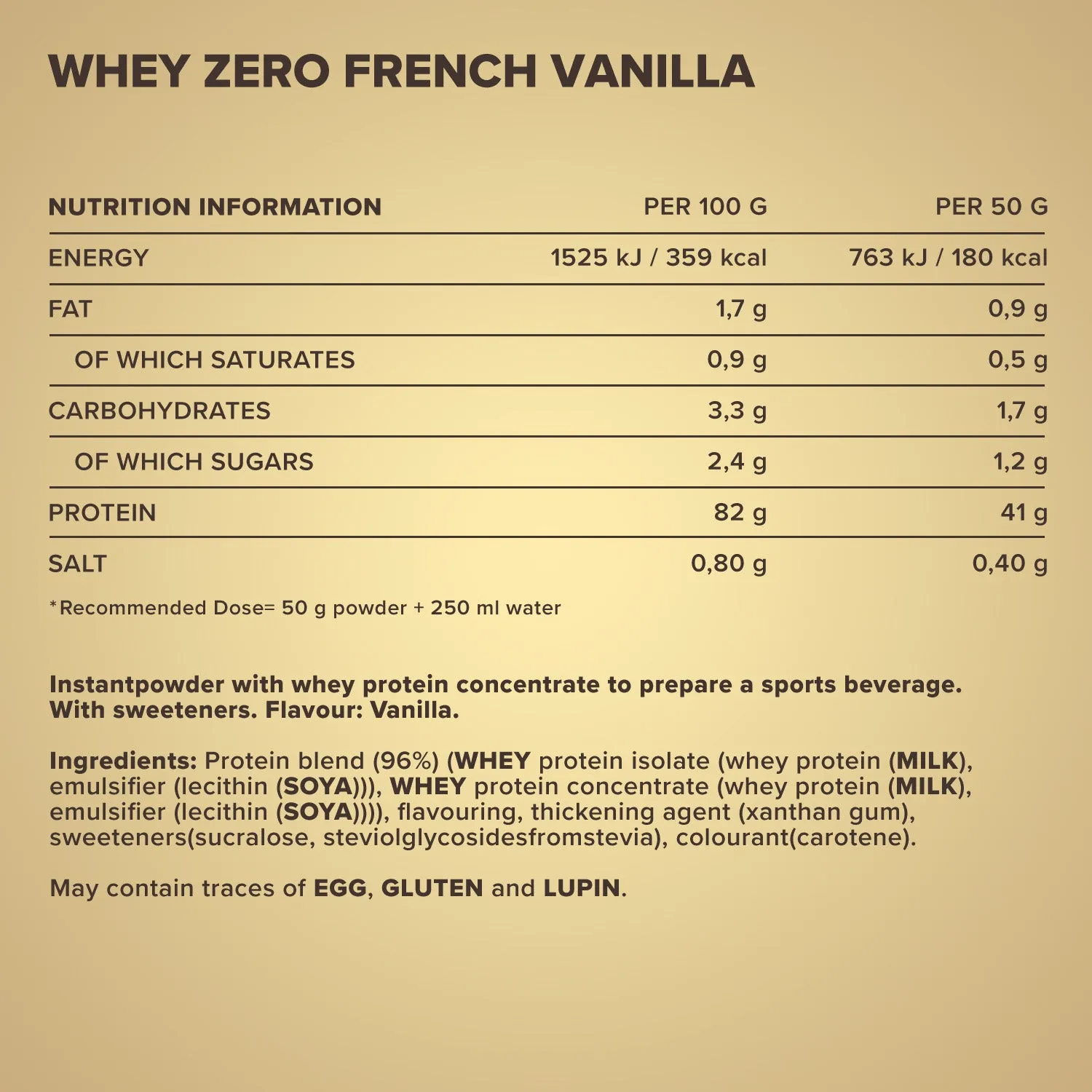 Iron Maxx Whey ZERO Proteinpulver French Vanilla 2270 g zuckerfrei