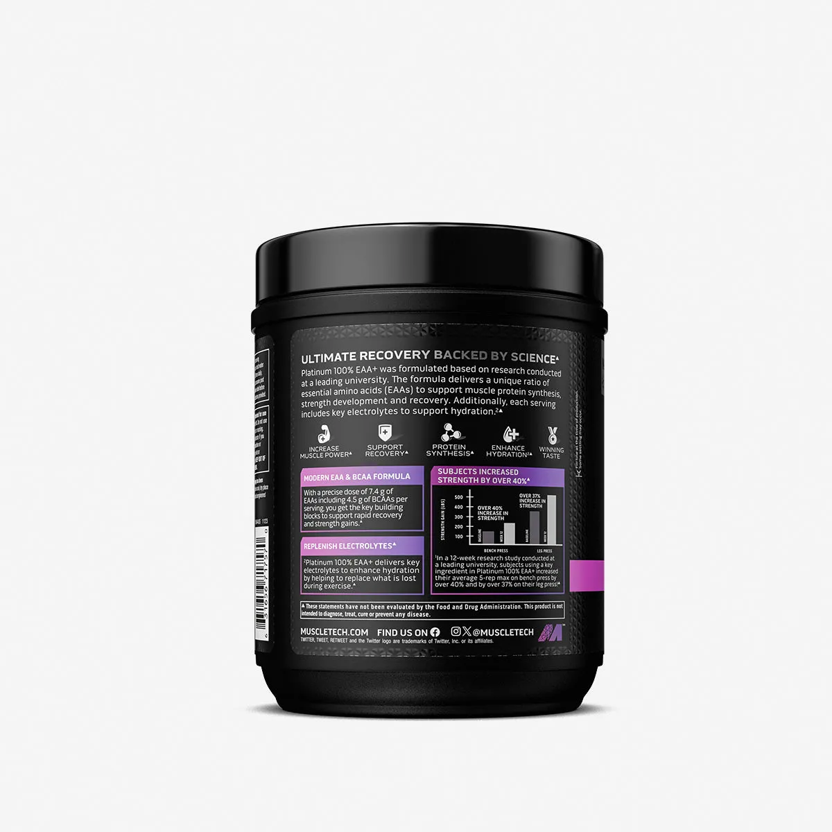 MuscleTech Platinum 100% EAA+ Aminosäurenpulver Fruit Punch Grape