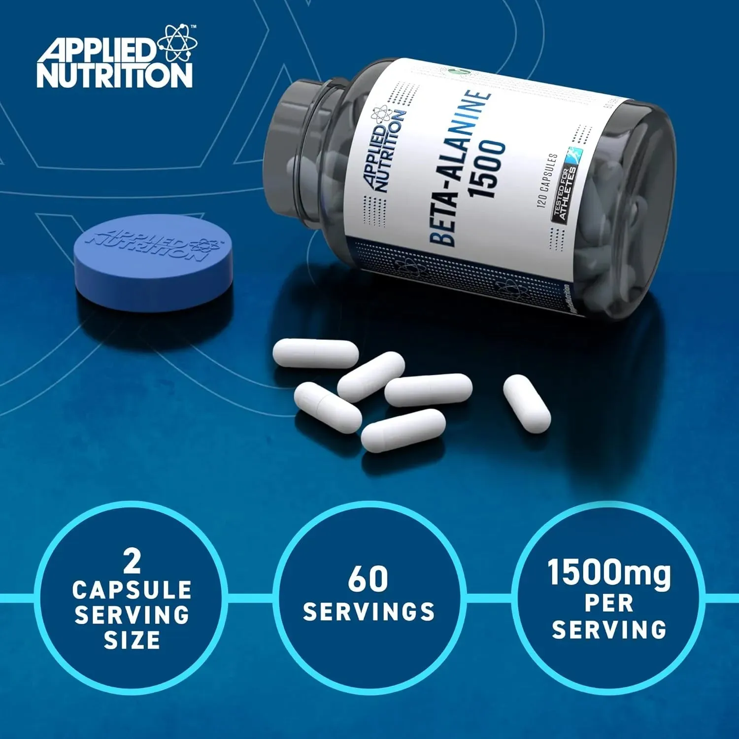 Applied Nutrition Beta-Alanin 1500mg Kapseln 120 Stk vegan