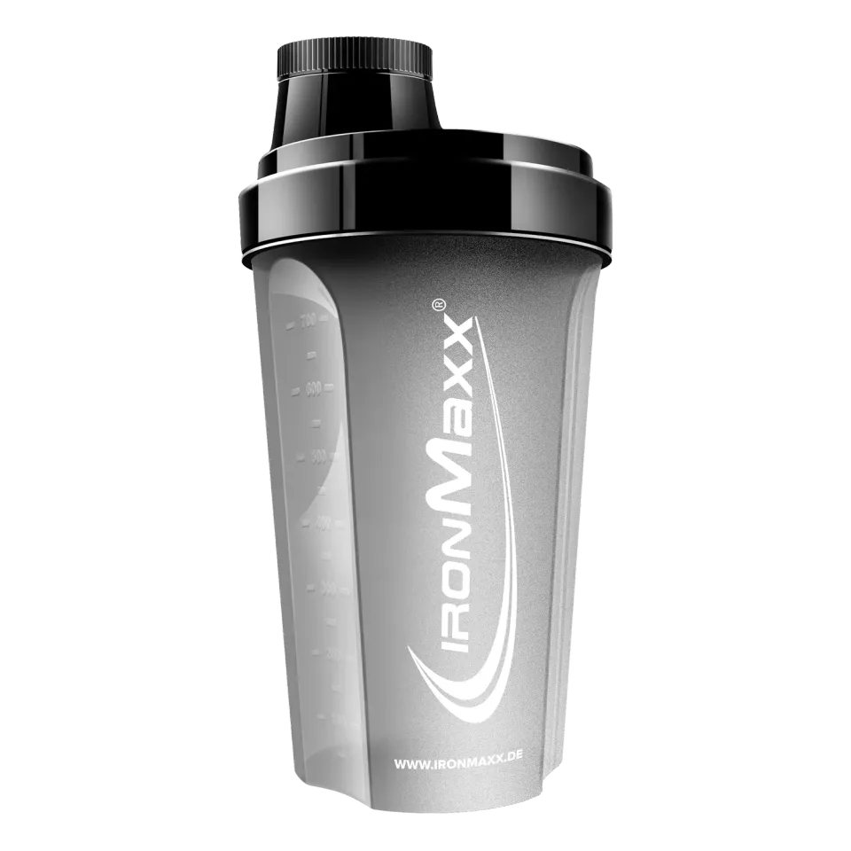 Iron Maxx Shaker 700 ml Schwarz Matt Protein Shaker spülmaschinengeeignet