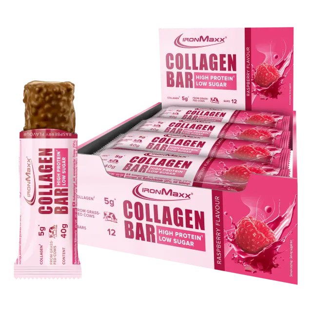 Iron Maxx Collagen Bar Raspberry 12x40g zuckerarm