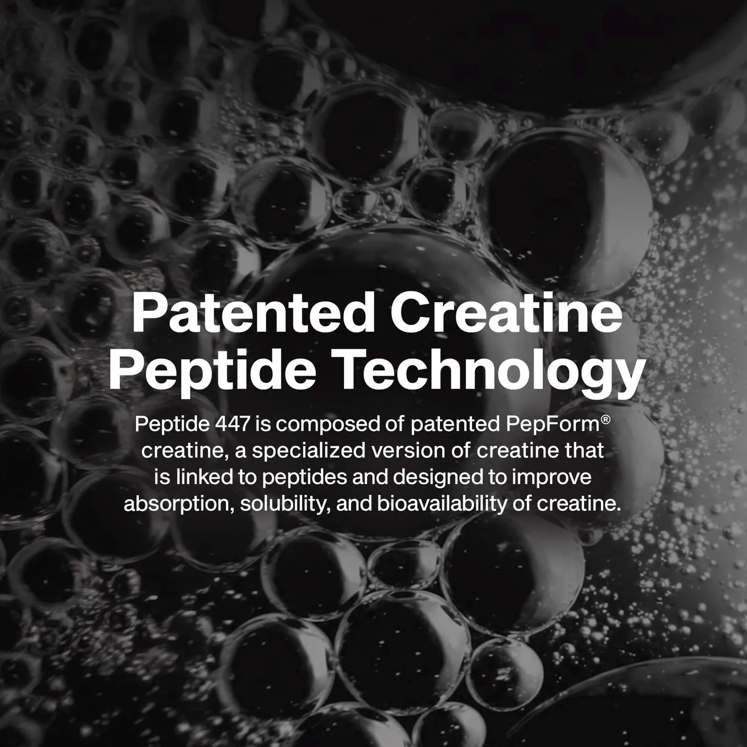 MuscleTech Creatine Peptide 447 Creatin Standardvariante bessere Löslichkeit