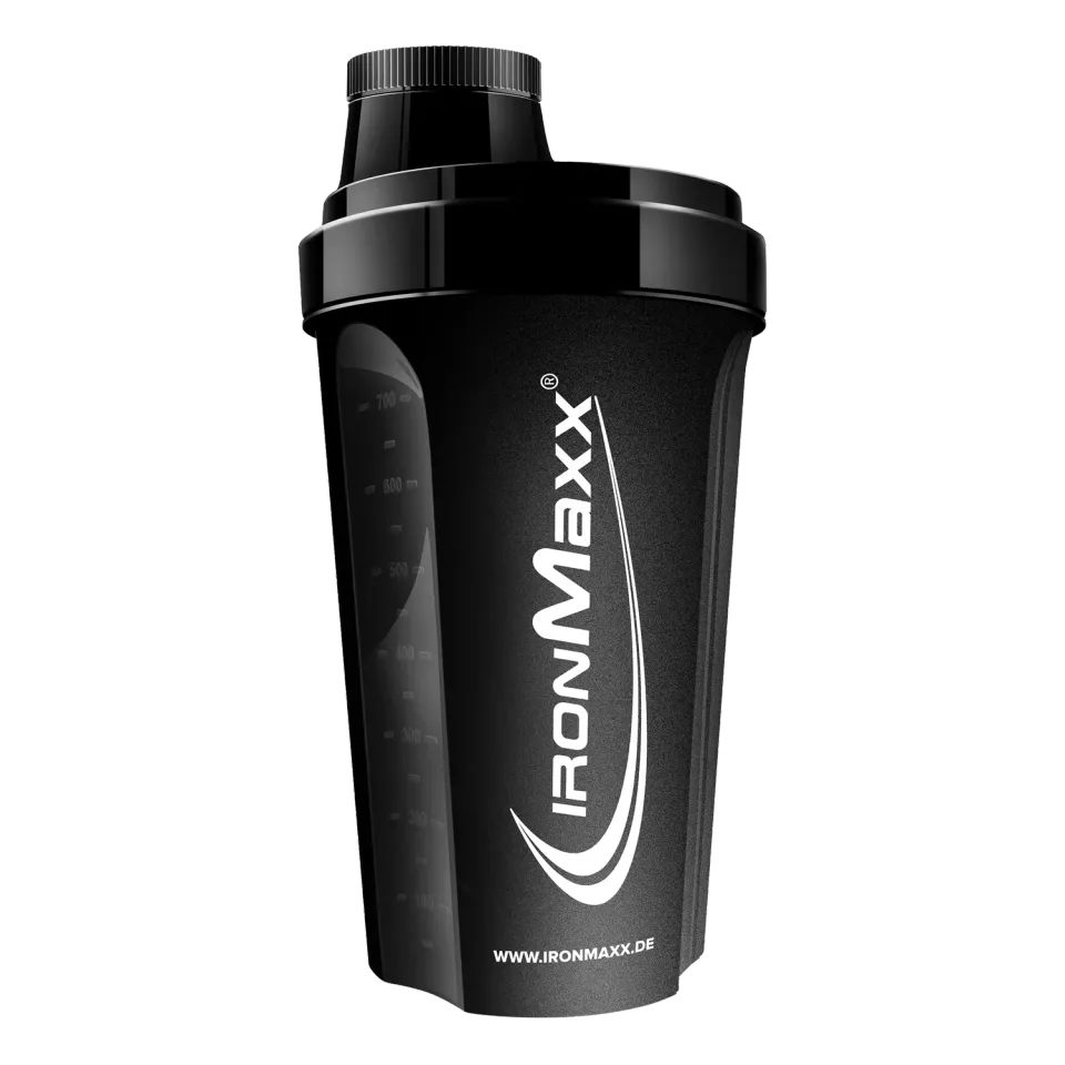 Iron Maxx Shaker 700 ml schwarz mit Sieb