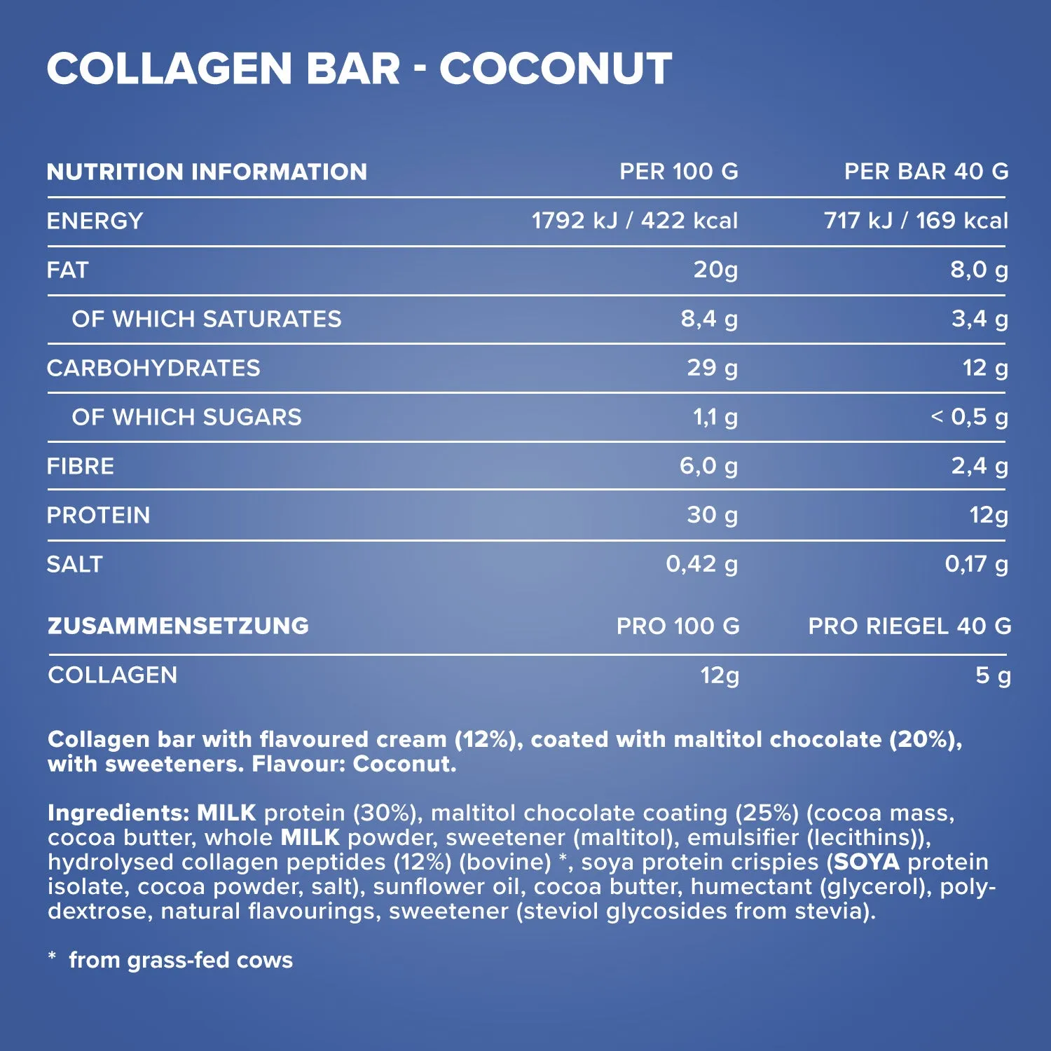 Iron Maxx Collagen Bar Proteinriegel Coconut 40g Kollagen