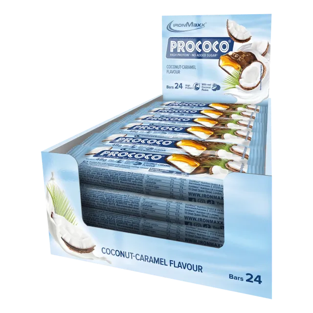 Iron Maxx Prococo® Proteinriegel 24x48g Coconut Caramel High Protein