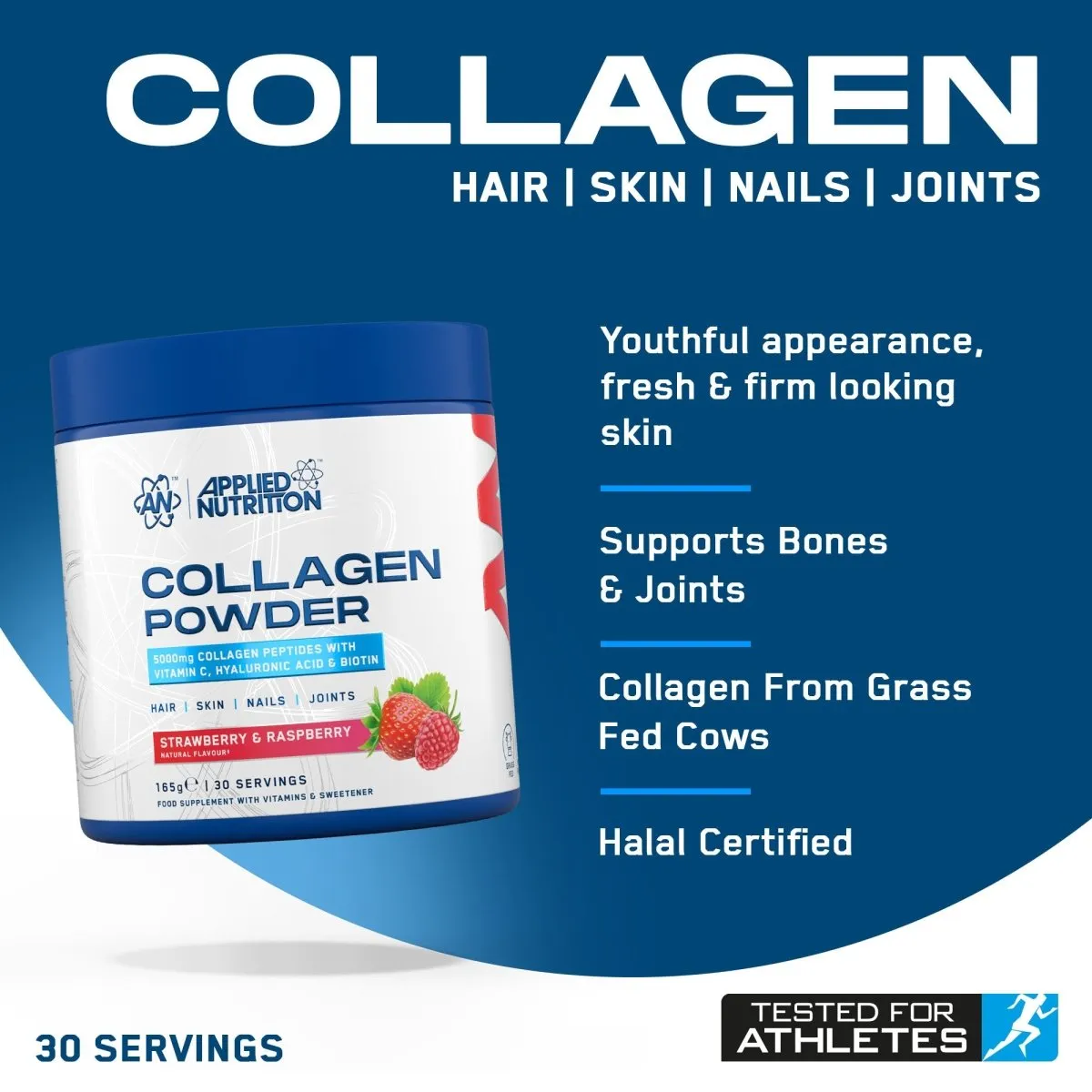 Applied Nutrition Collagen Pulver Zitrus-Twist 165g mit Biotin
