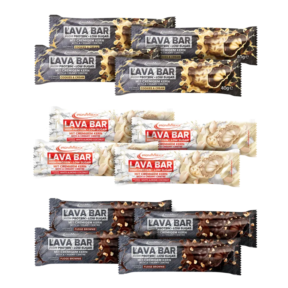 Iron Maxx Lava Bar Proteinriegel 12er Mix Box Riegel