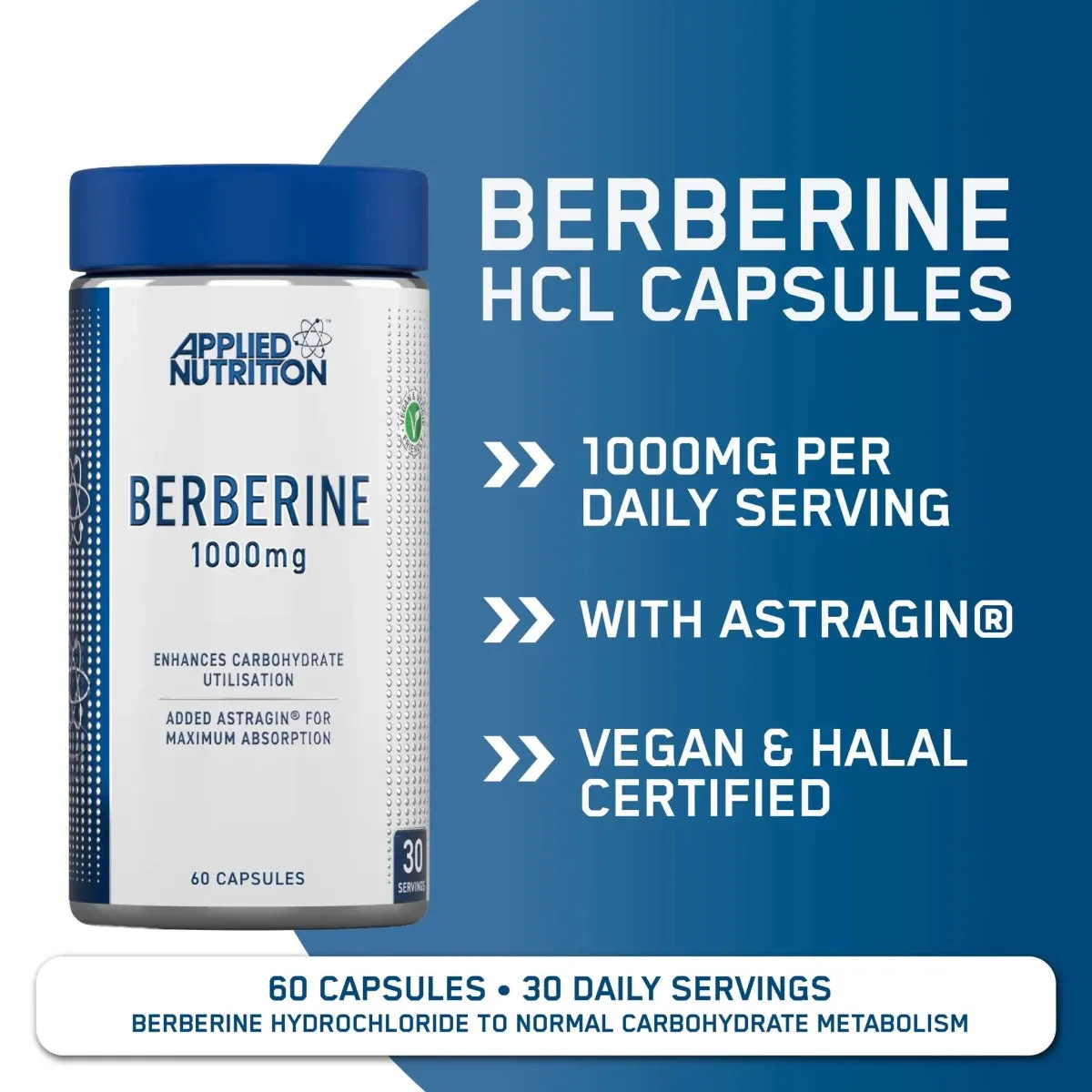 Applied Nutrition Berberin 1000 mg Kapseln 60 Stück
