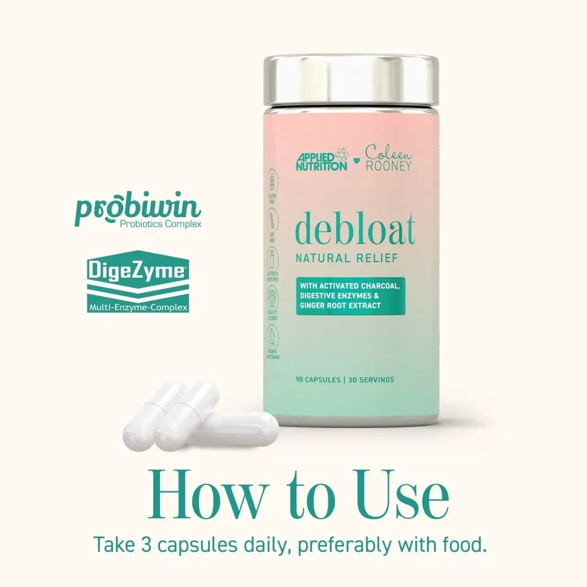 Applied Nutrition Coleen's Debloat Pulver 14 Sticks Zitrone