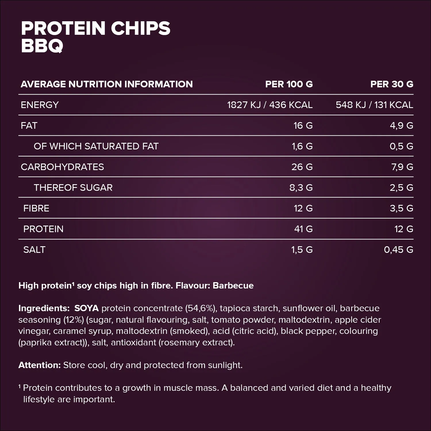 Iron Maxx Protein Chips 3.0 Barbecue 60g 40% Protein