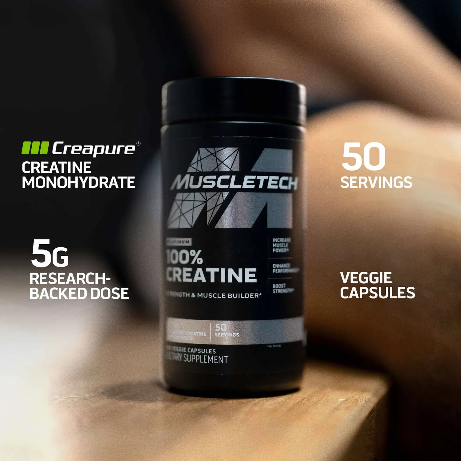 MuscleTech Platinum 100% Creatine Capsules Kreatin Kapseln