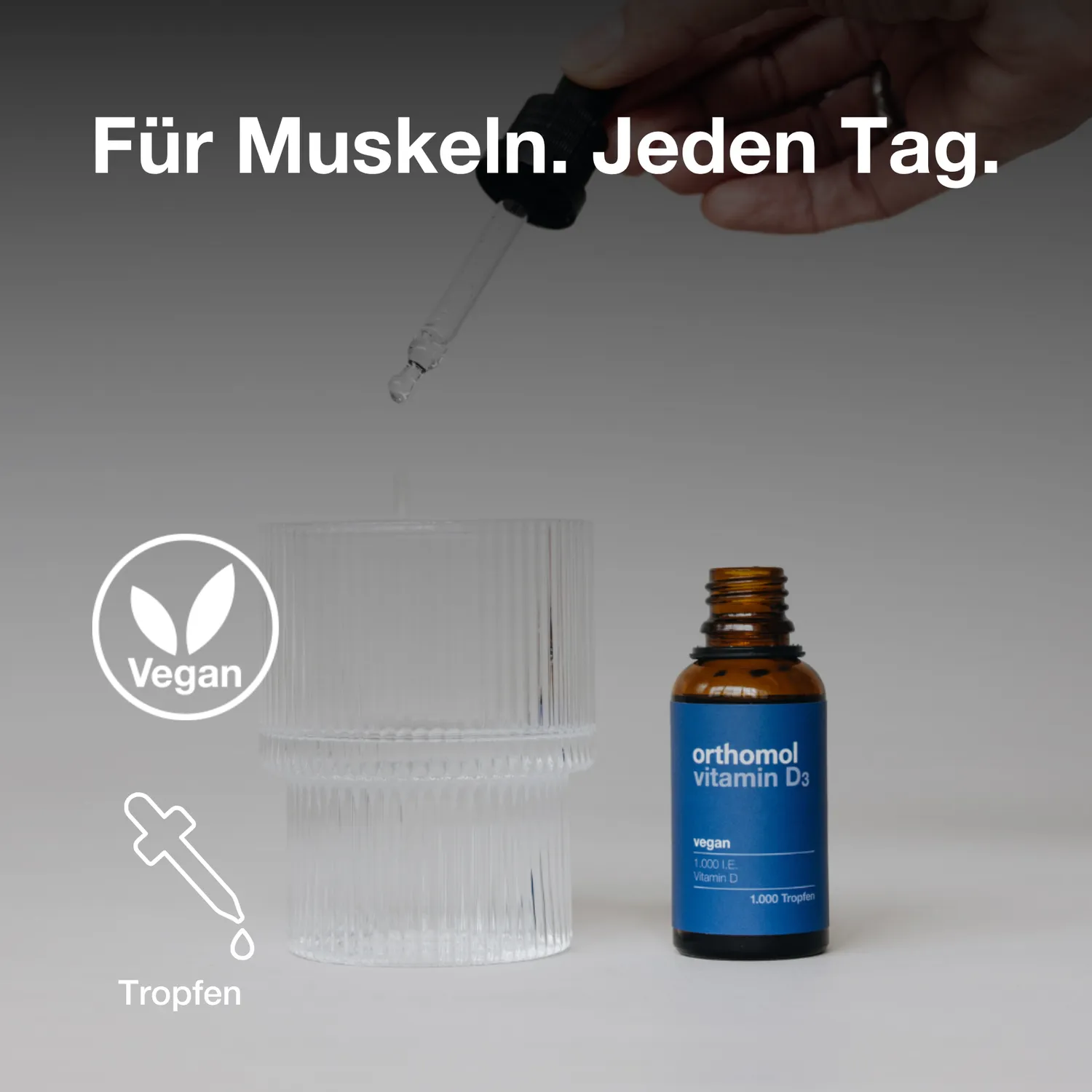Orthomol Sport Vitamin D3 vegan Tropfen 1 x 30 ml – 1000 IE