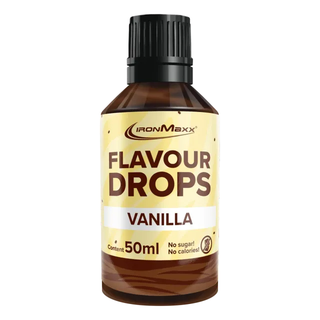 Iron Maxx Flavour Drops 50 ml Vanille kalorienarmes Aroma