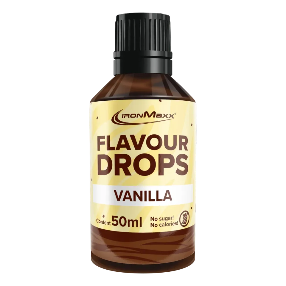 Iron Maxx Flavour Drops 50 ml Vanille kalorienarmes Aroma