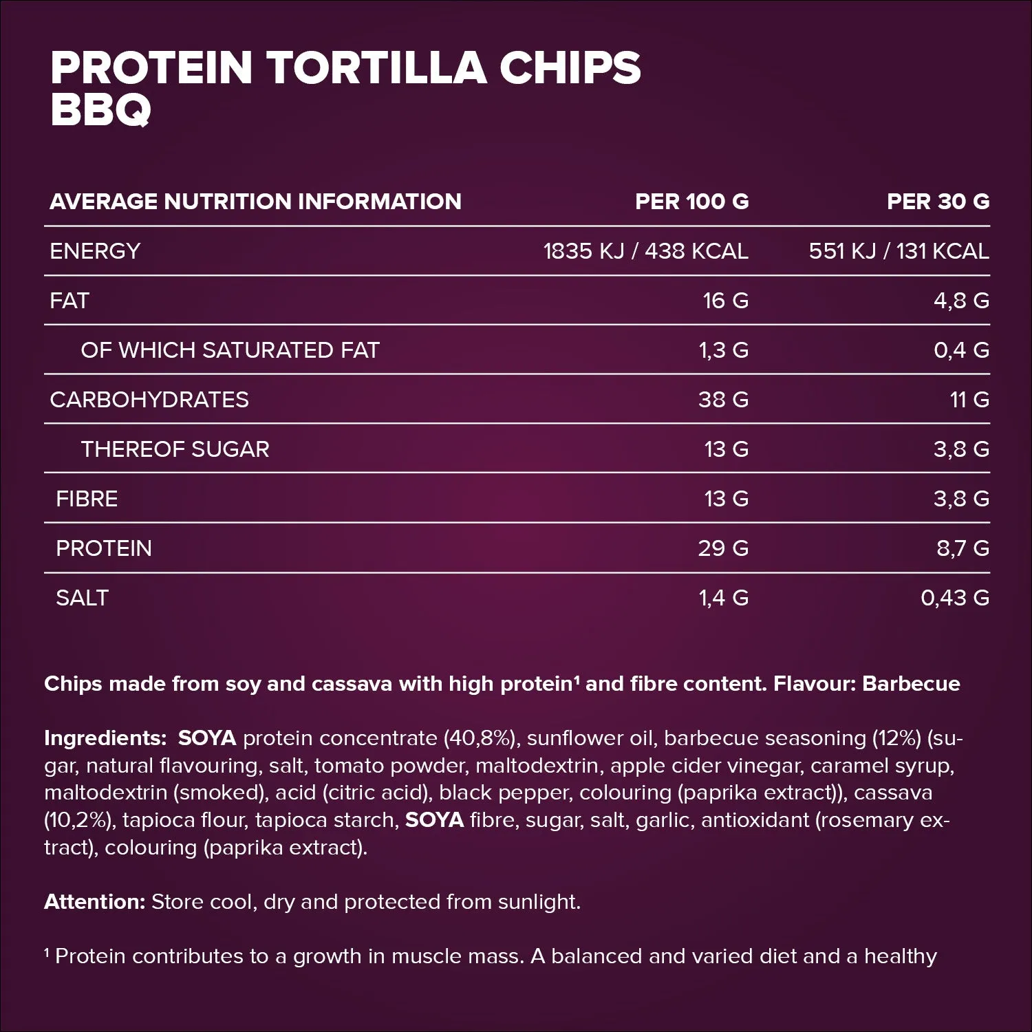 Iron Maxx Protein Tortilla Chips 2.0 Chips Barbecue 60g Vegan