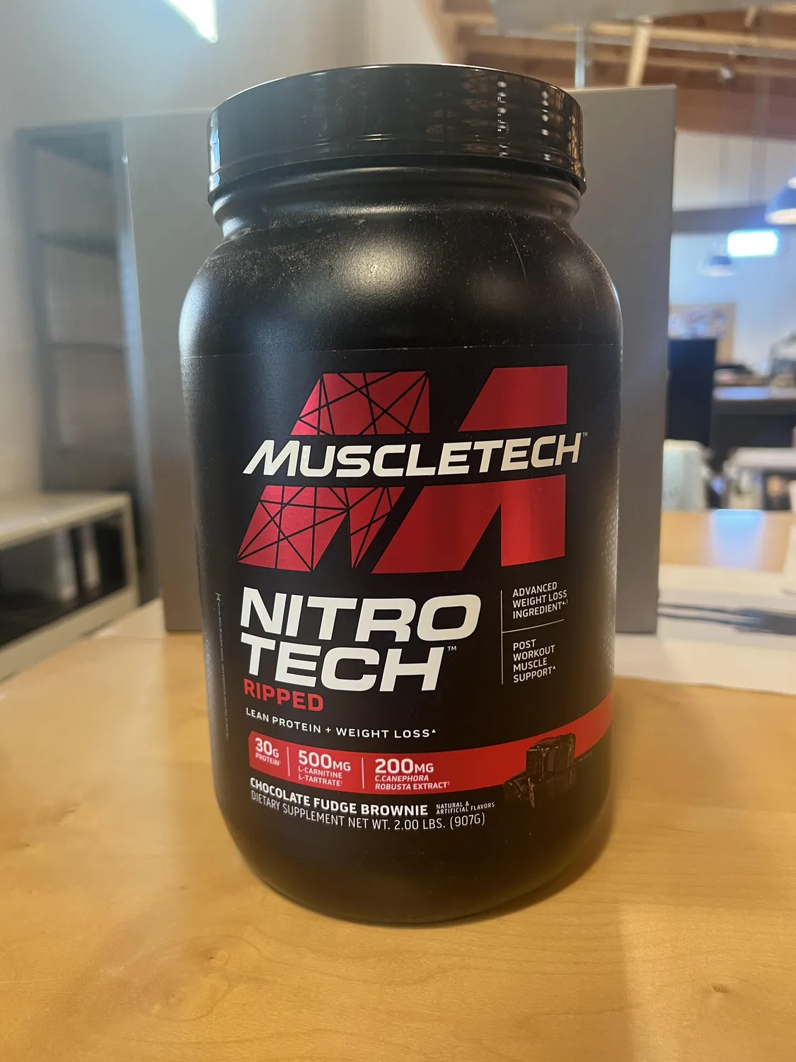 MuscleTech Nitro-Tech Ripped Proteinpulver 2 lb mit Whey-Isolat