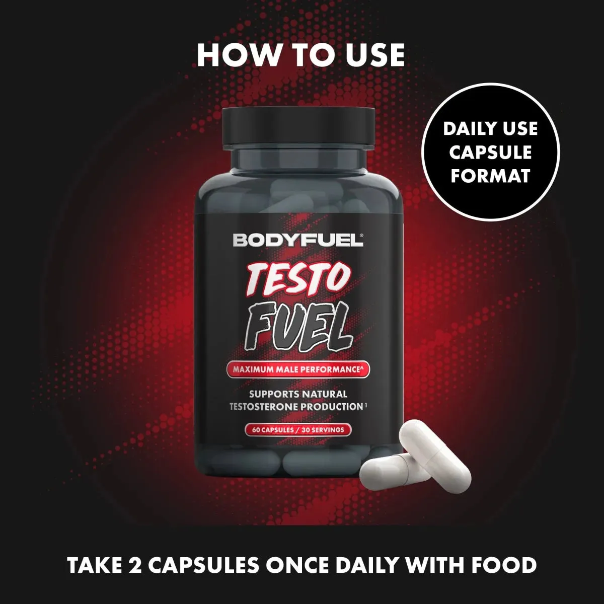Applied Nutrition BodyFuel TestoFuel Kapseln 60 Stück Männer