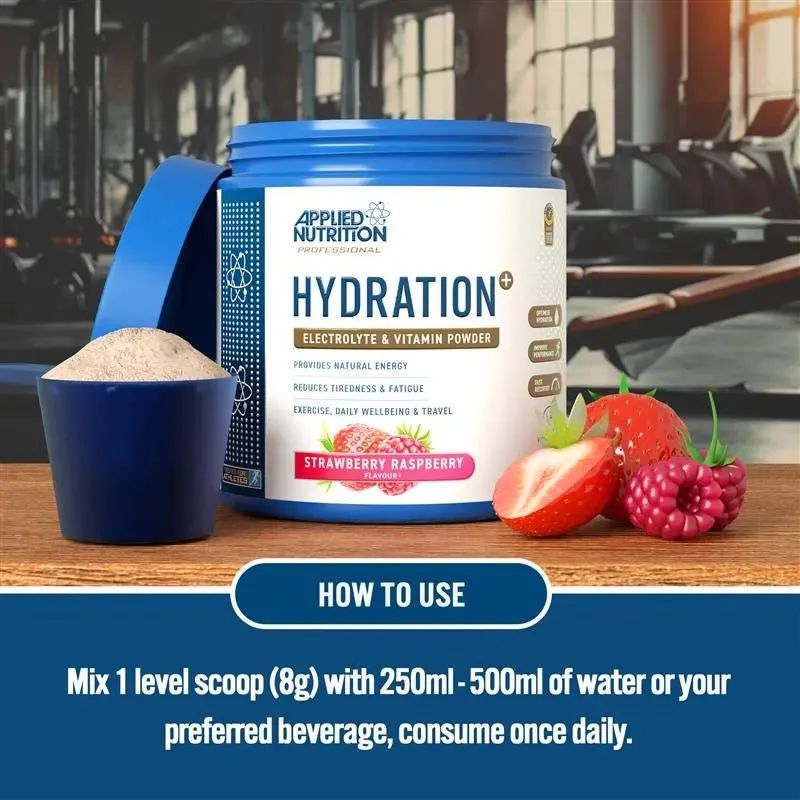 Applied Nutrition Hydration+ Elektrolytpulver Erdbeere 240g