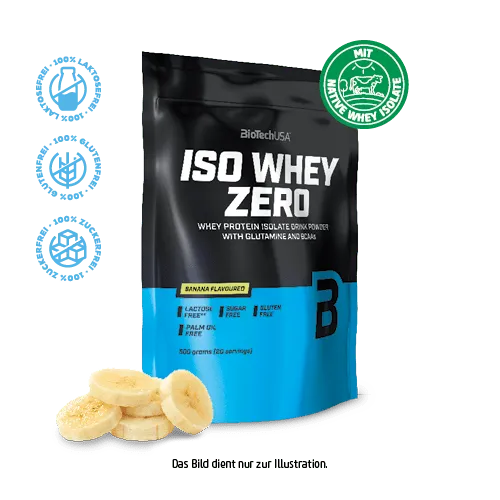BioTechUSA Iso Whey Zero Whey-Isolat Vanille 500g laktosefrei