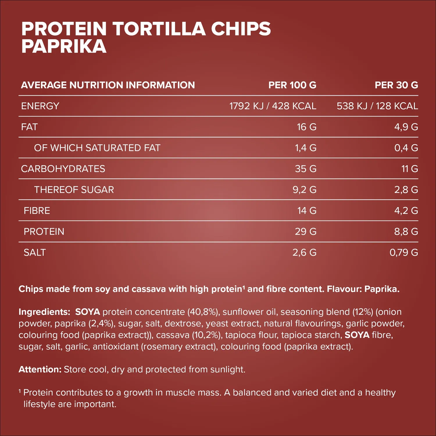 Iron Maxx Protein Tortilla Chips 2.0 60 g Paprika vegan gebacken