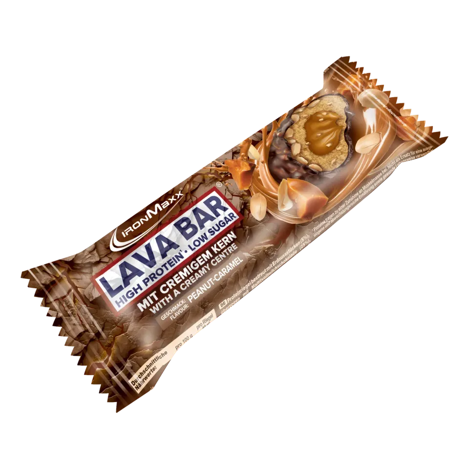 Iron Maxx Lava Bar Proteinriegel 40 g Peanut Caramel Low Sugar