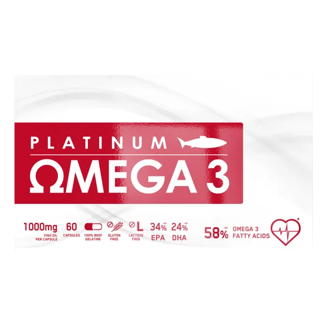Iron Maxx Platinum Omega 3 Kapseln 60 Stück EPA DHA Fischöl