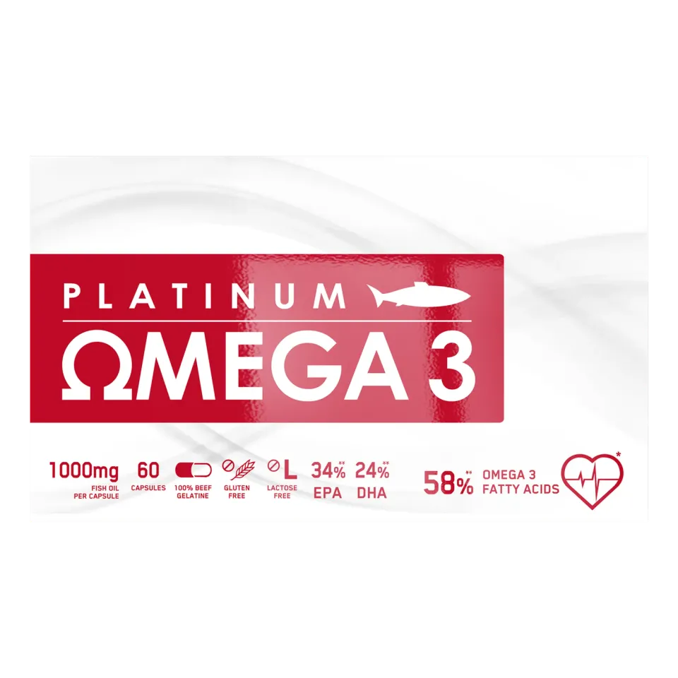 Iron Maxx Platinum Omega 3 Kapseln 60 Stück EPA DHA Fischöl