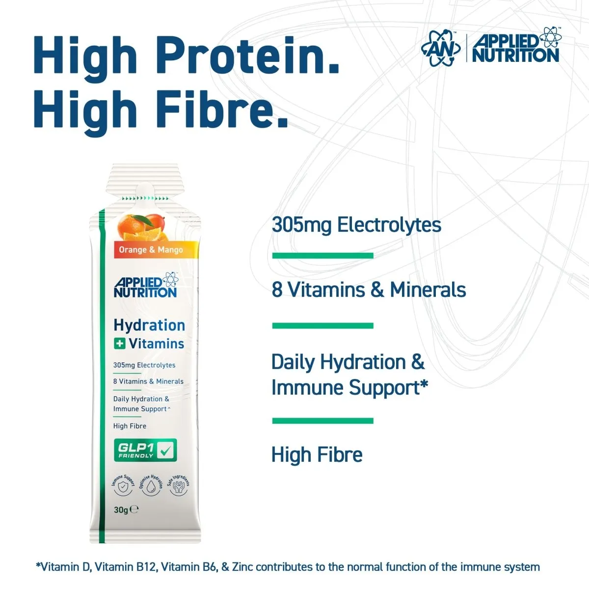 Applied Nutrition Hydration Vitamins Gel Orange Mango 20 Gels