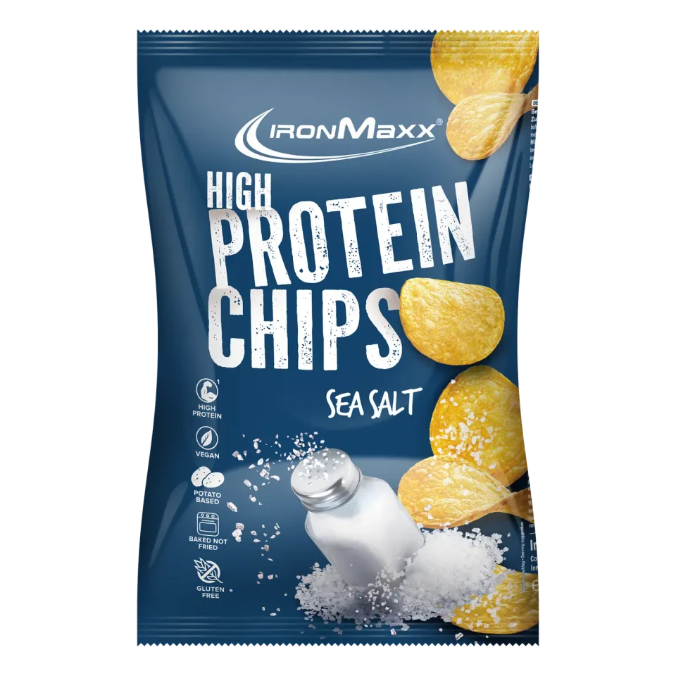 Iron Maxx High Protein Potato Chips Sea Salt 60g vegan