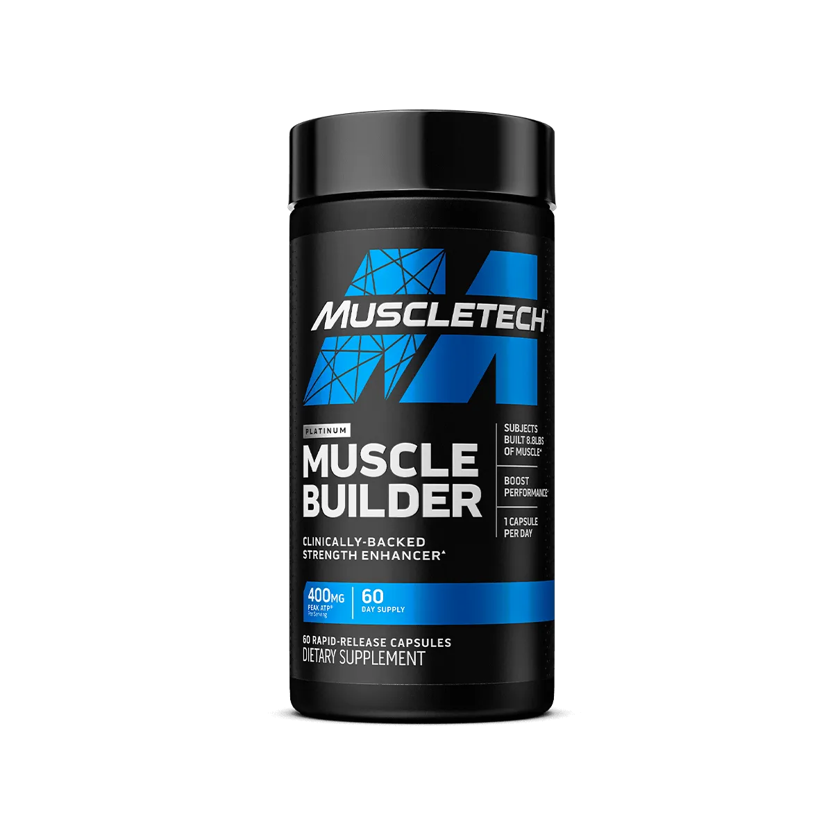 MuscleTech Platinum Musclebuilder Kraftsupplement 30/60 Kapseln klinisch geprüft