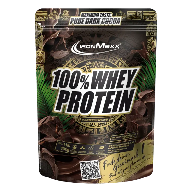 Iron Maxx 100% Whey Protein 500g Pure Dark Cocoa zuckerfrei