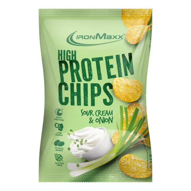 Iron Maxx High Protein Potato Chips Sour Cream Onion 60g vegan