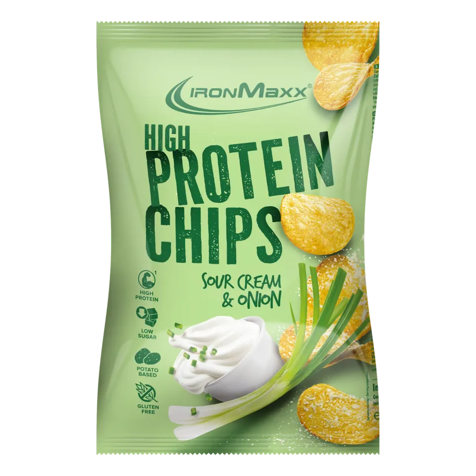 Iron Maxx High Protein Potato Chips Sour Cream Onion 60g vegan