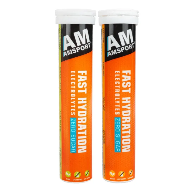 AMSPORT Fast Hydration 20 Brausetabletten Orange zuckerfrei